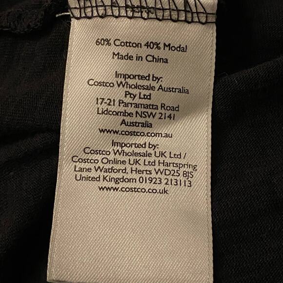 Eddie Bauer Womens Small Black Top 3/4 Sleeve Cross Front Cotton Modal - Picture 6 of 7